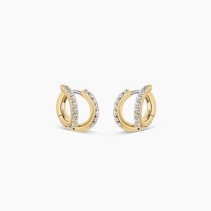 Gorjana Shimmer Double Hoop Earrings Huggies